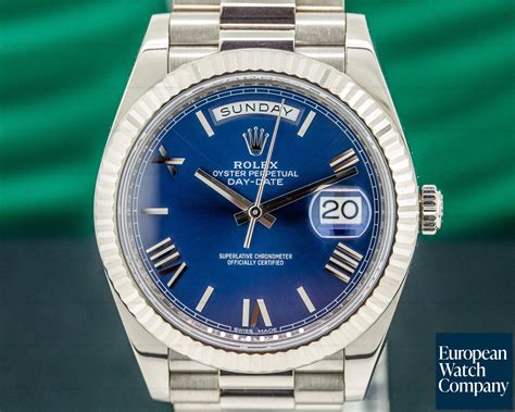 rolex day date white gold president